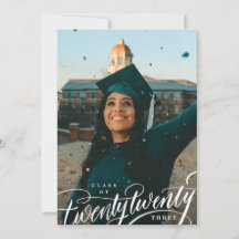 Scripted Class of Year Graduation Announcement