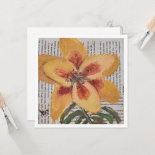 Scripted Lily Card