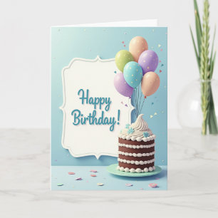 Scripted Message Birthday Card
