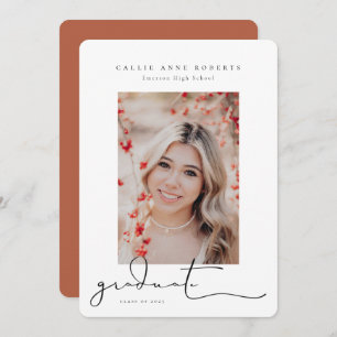 Scripted Snapshot Graduation Photo Announcement