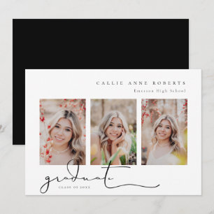 Scripted Snapshot Graduation Photo Announcement