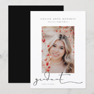 Scripted Snapshot Graduation Photo Announcement