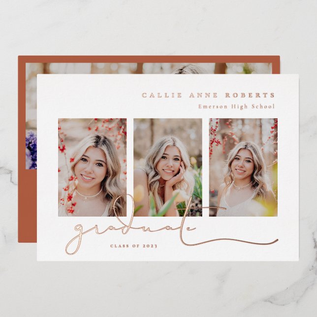 Scripted Snapshots Photo Graduation (Front/Back)