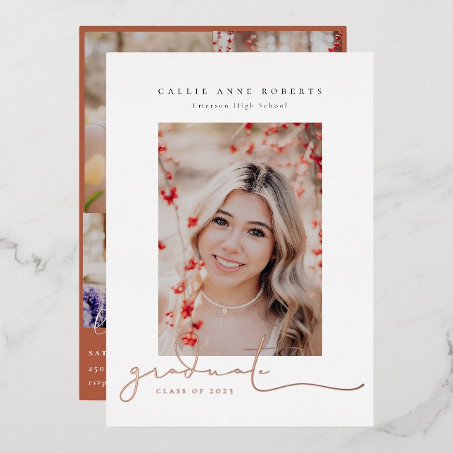 Scripted Snapshots Photo Graduation (Front/Back)