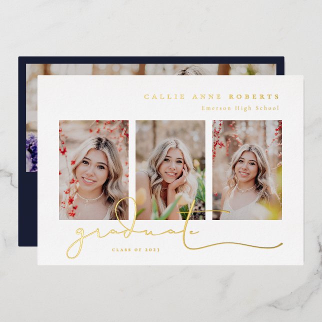 Scripted Snapshots Photo Graduation (Front/Back)