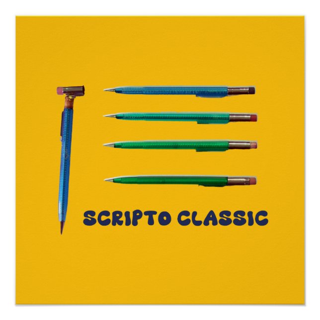 Scripto Classic Mechanical Pencil Poster (Front)