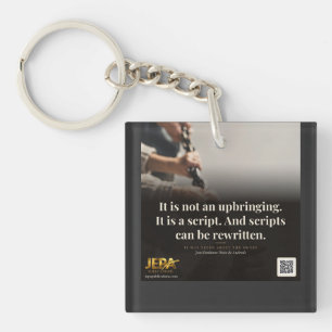 Scripts Can Be Rewritten Book Quote Key Ring