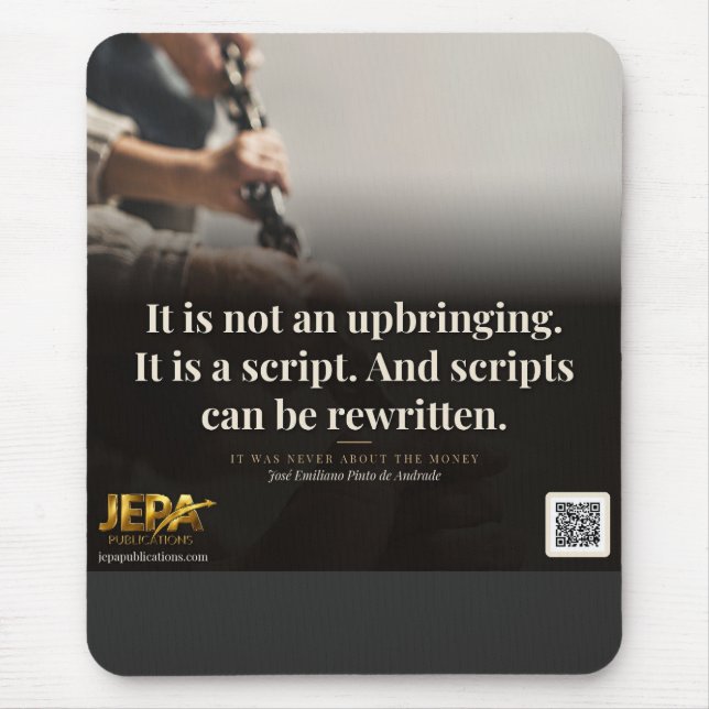 Scripts Can Be Rewritten Book Quote Mouse Mat (Front)