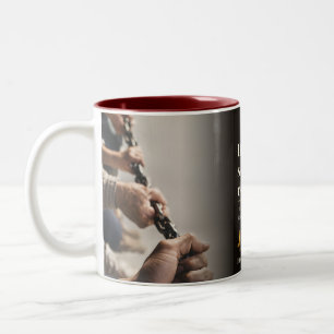 Scripts Can Be Rewritten Book Quote Two-Tone Coffee Mug