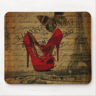 scripts paris eiffel tower stilettos fashionista mouse mat