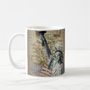 Scripts Patriotic New York statue of liberty Coffee Mug