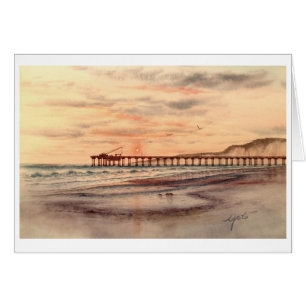 SCRIPT'S PIER SUNSET, LA JOLL, CALLIFORNIA