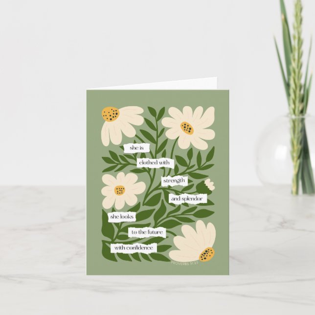 Scriptural Encouragement Card for Her Bible Verse (Front)