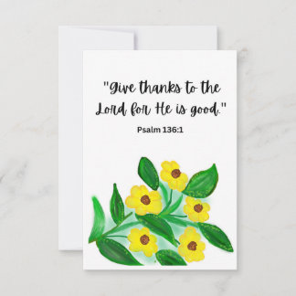 Scriptural Thank You Card