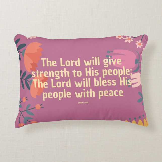 Scripture Accent Pillow (Front)