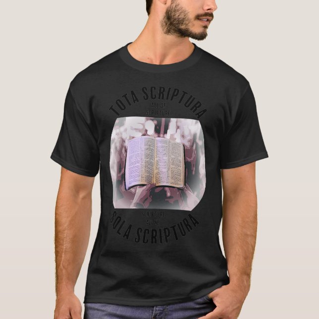 Scripture Alone Protestant Christian Theology  T-Shirt (Front)