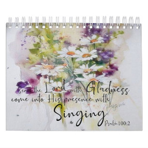 Scripture and flowers calendar