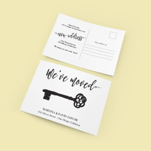 Scripture and Key New Home Address Announcement  Postcard