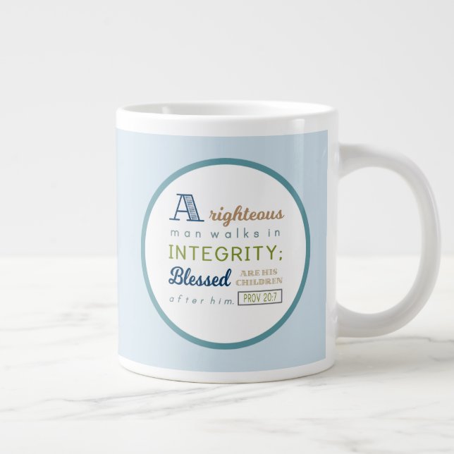 Scripture and Photo Father's Day Large Coffee Mug (Right)
