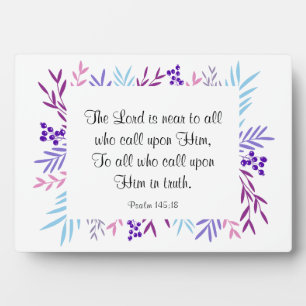 Scripture Art Bible Verse Plaque