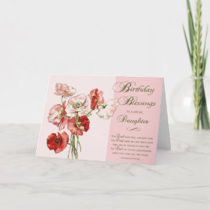 Scripture Birthday Blessings to a Special Daughter Card