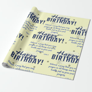 Scripture Birthday Wrapping Paper
