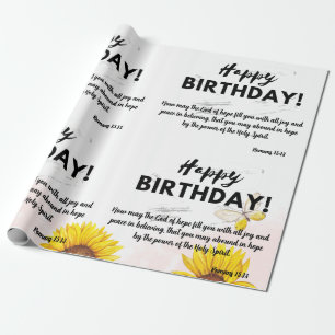 Scripture Birthday Wrapping Paper