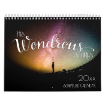 Scripture Calendar - His Wondrous Works