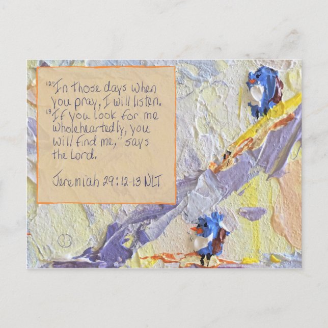Scripture Card Jeremiah 29:12-13 (Front)