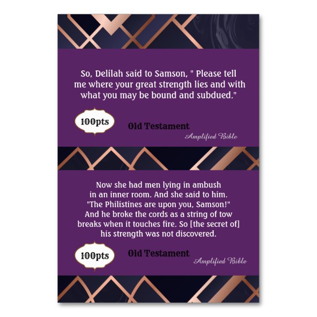 Scripture cards for Game (Back)