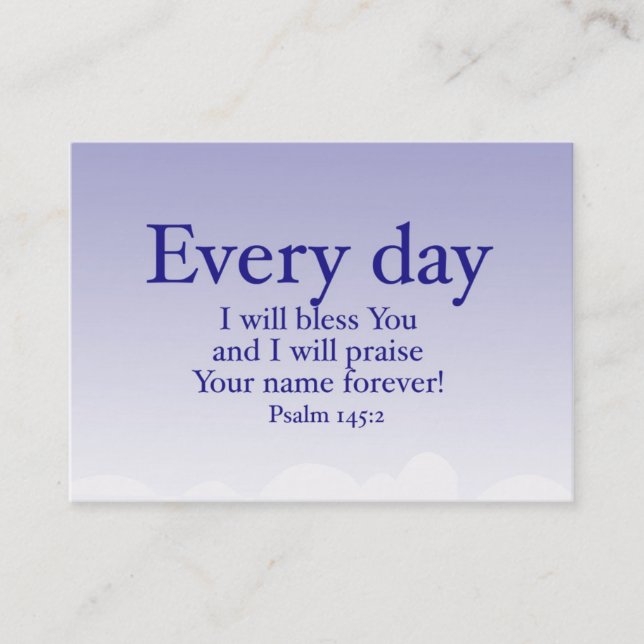 Scripture Chubby Business Card (Front)