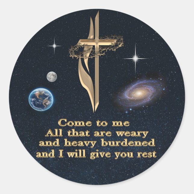 Scripture Classic Round Sticker (Front)
