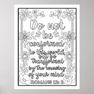 Scripture Colour Me Pretty  Poster
