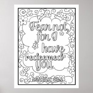 Scripture Colour Me Pretty  Poster