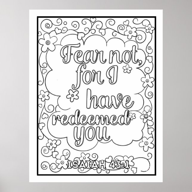 Scripture Colour Me Pretty  Poster (Front)
