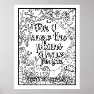 Scripture Colour Me Pretty Poster