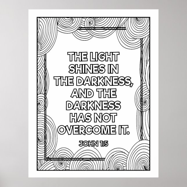 Scripture Colour Me Pretty  Poster (Front)