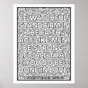 Scripture Colour Me Pretty  Poster