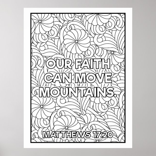Scripture Colour Me Pretty  Poster (Front)