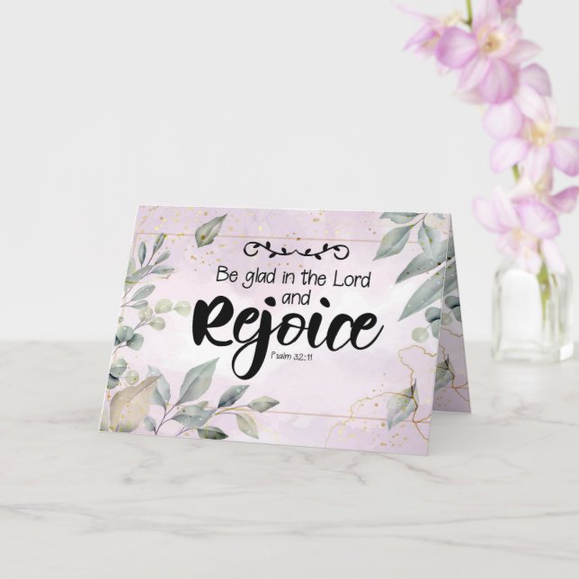 Scripture Easter Greeting Card (Orchid)