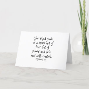 Scripture Encouragement Card