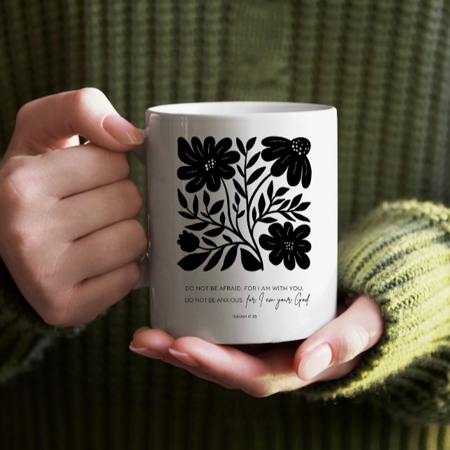 Scripture Floral Christian Bible Verse Inspiration Coffee Mug (Creator Uploaded)