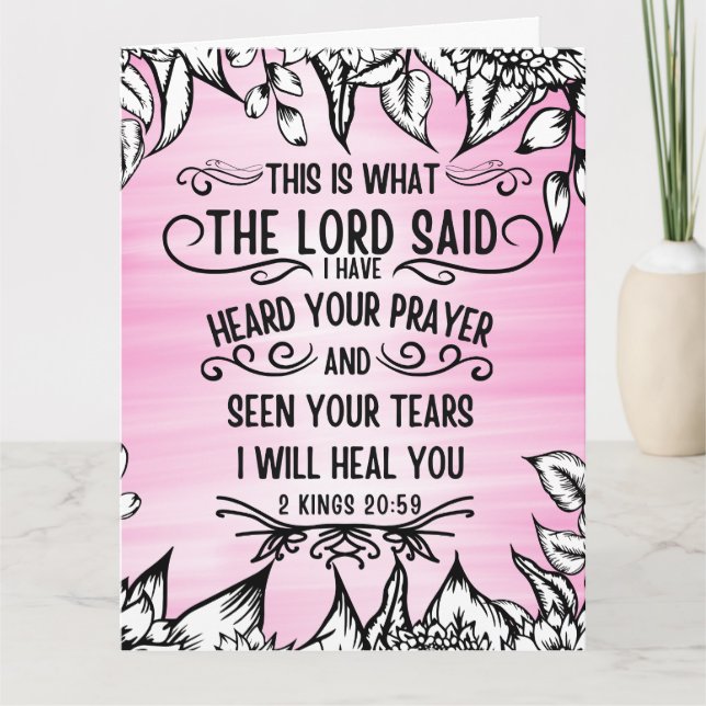 Scripture Folded Greeting Card  (Front)