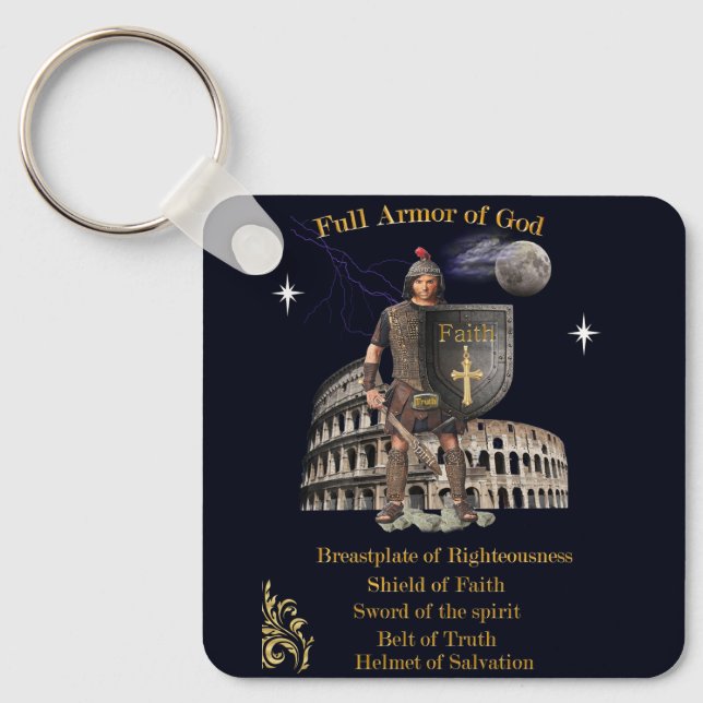 Scripture Full Armour of GOD Key Ring (Front)
