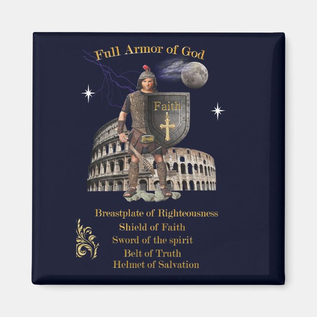 Scripture Full Armour of GOD Magnet (Front)
