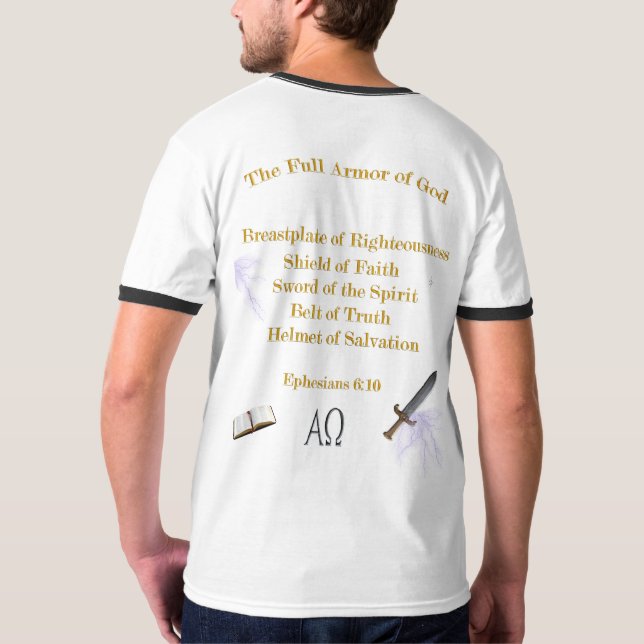 Scripture Full Armour of GOD T-Shirt (Back Full)