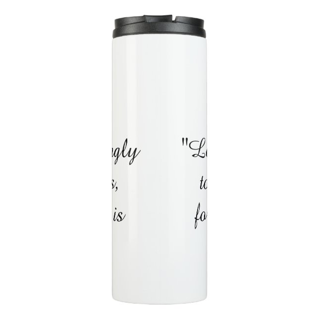 Scripture Hebrews 10:23 - He is Faithful Thermal Tumbler (Back)