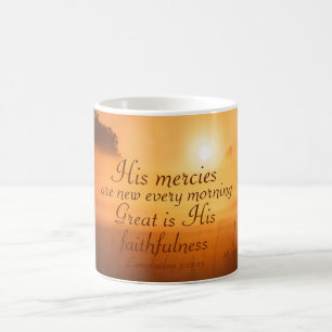 Scripture His mercies are new every morning Coffee Mug