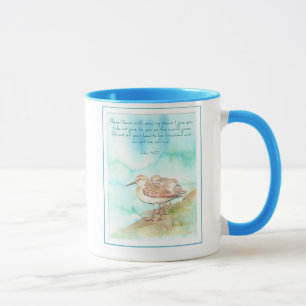 Scripture, Inspiration, John 14:27, Beach Bird Mug