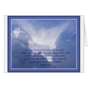 Scripture, Isaiah 55:8,9, My ways are Higher